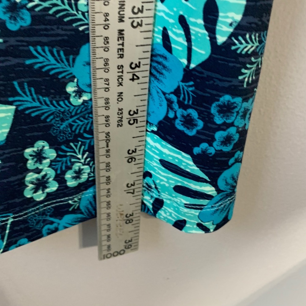 Columbia Blue and Green Floral Midi Dress - Picture 8 of 11